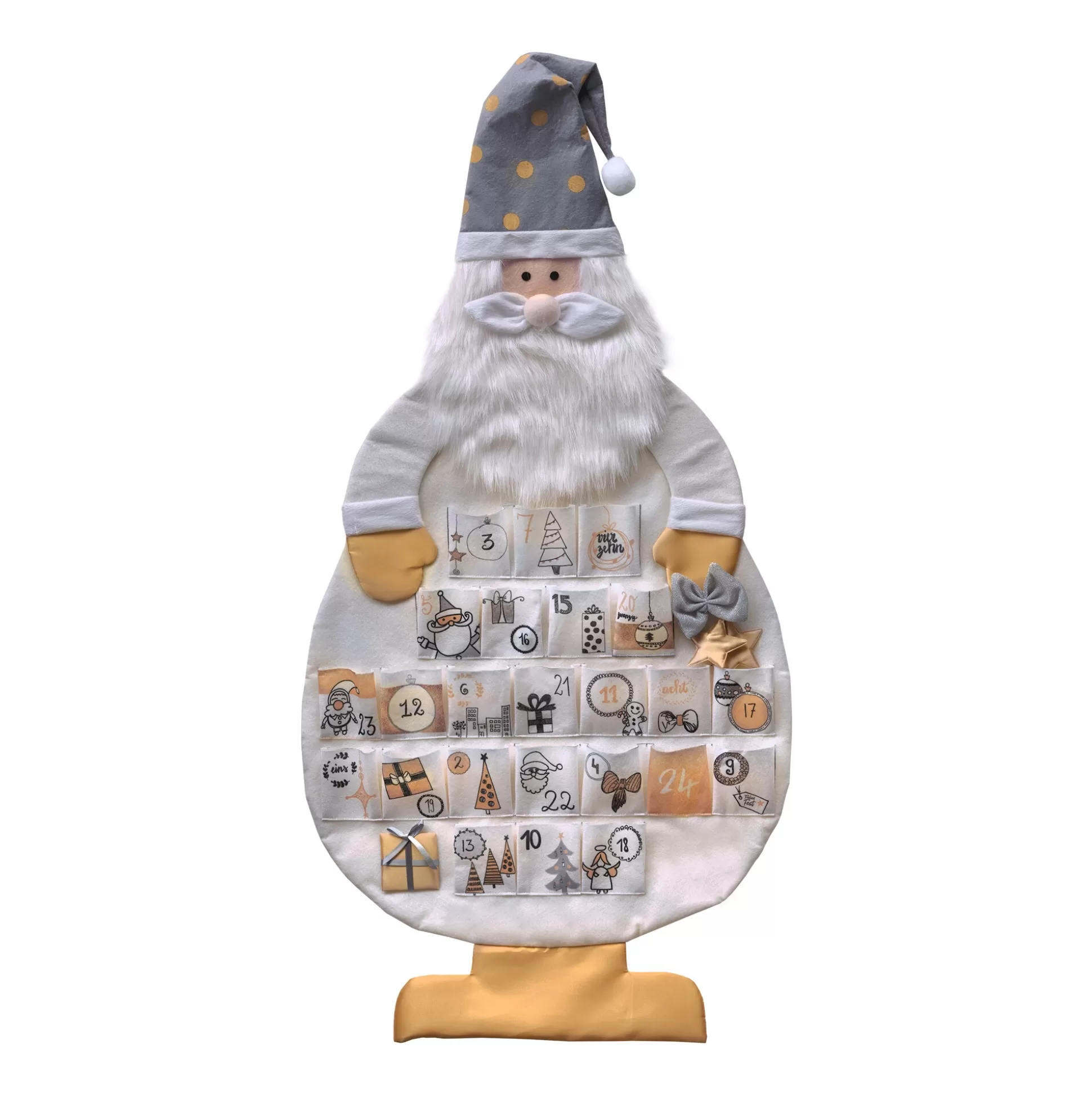 Kerstdecoraties^MyHome HELU Adventskalender Kerstman Xxl