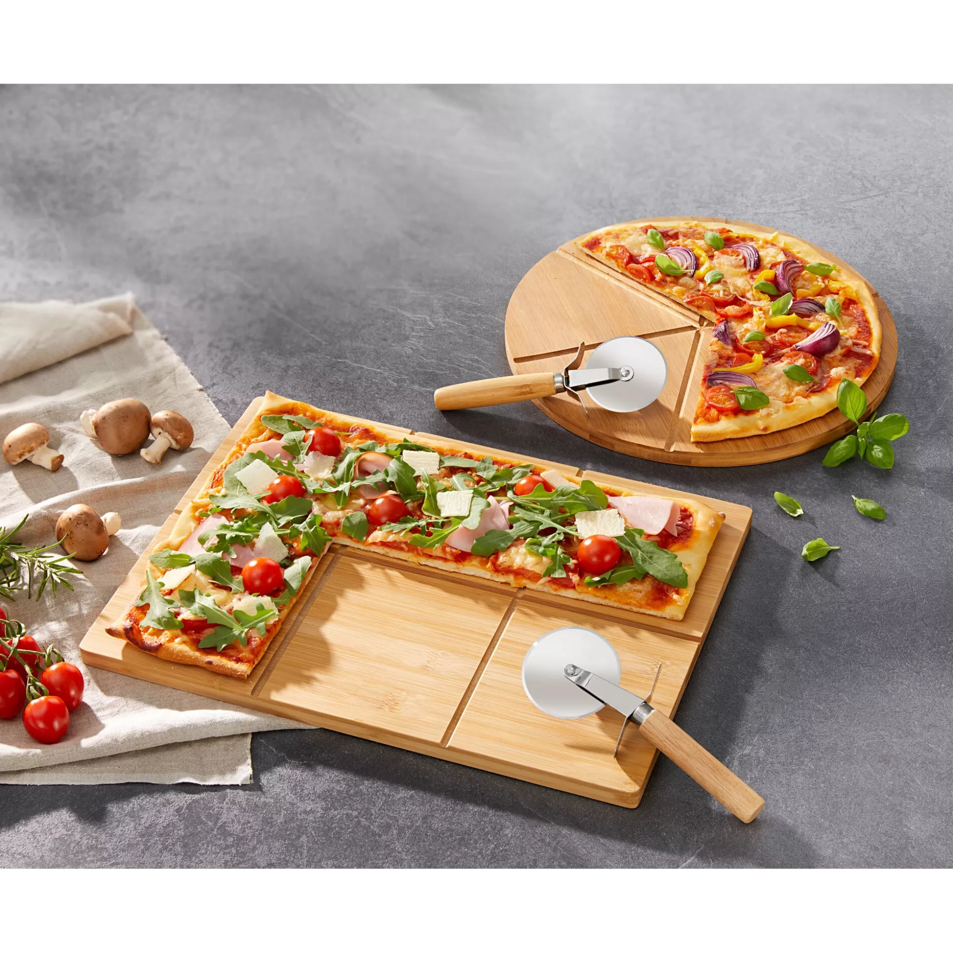 Snijplanken^KESPER Bamboe Pizzaplank Rond