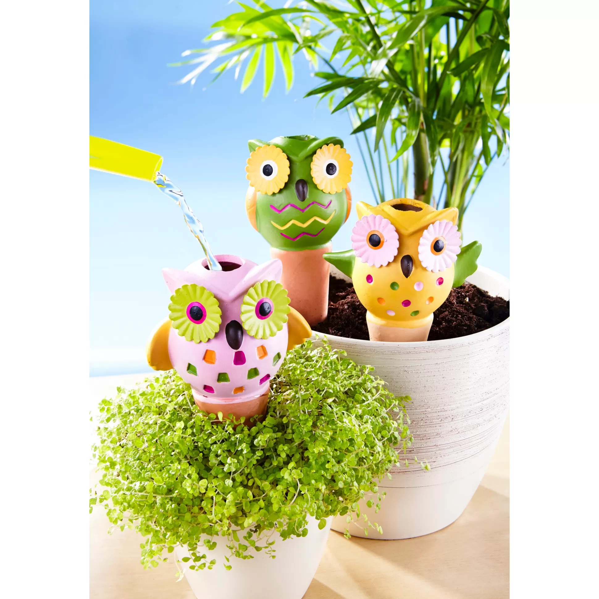 Plantaccessoires^* Bewaterings-Uilen, Set Van 3