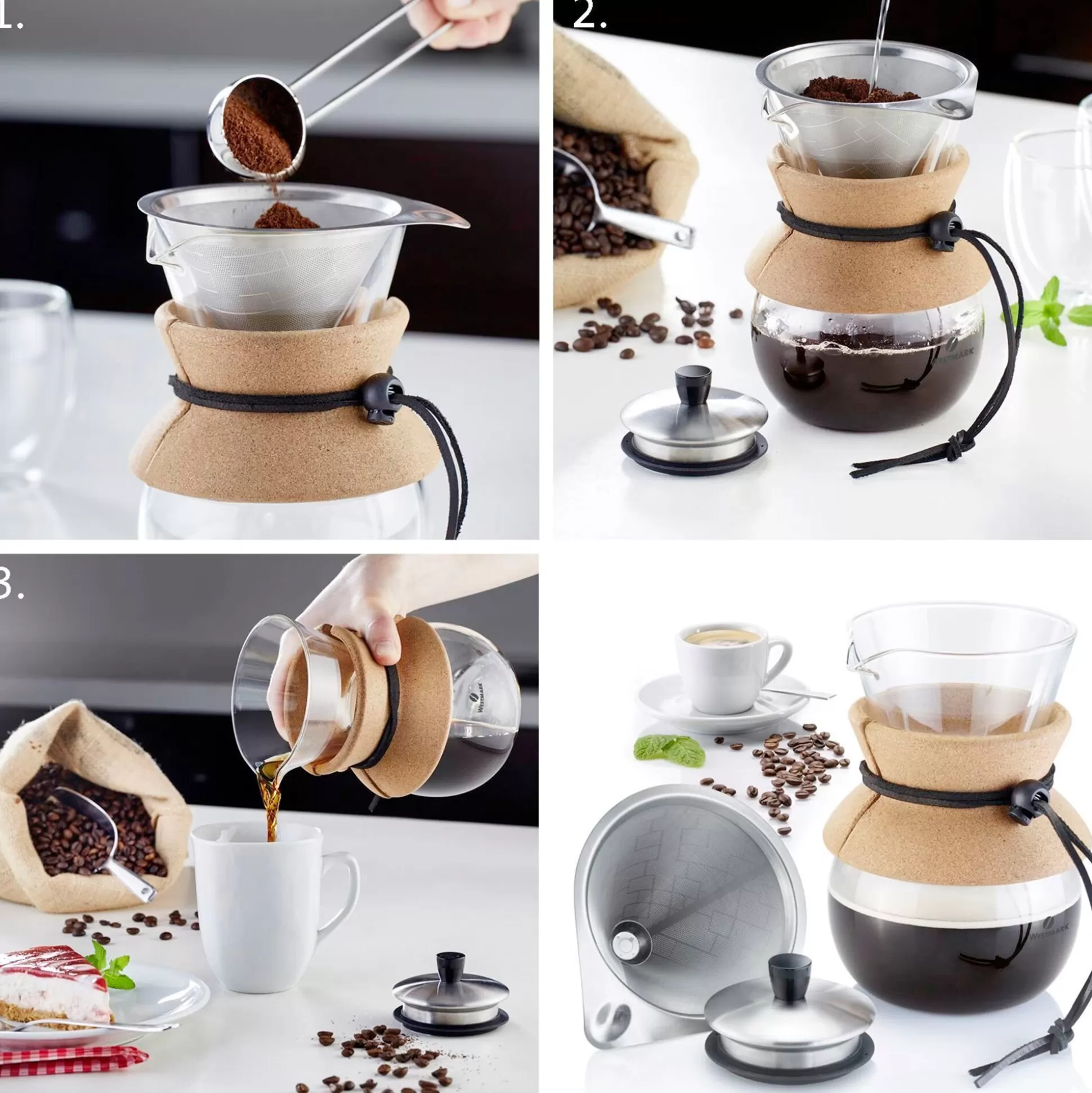 Zeven, Filters & Persen^Westmark Cafetiere Met Filter En Deksel 'Brasilia', 500 Ml