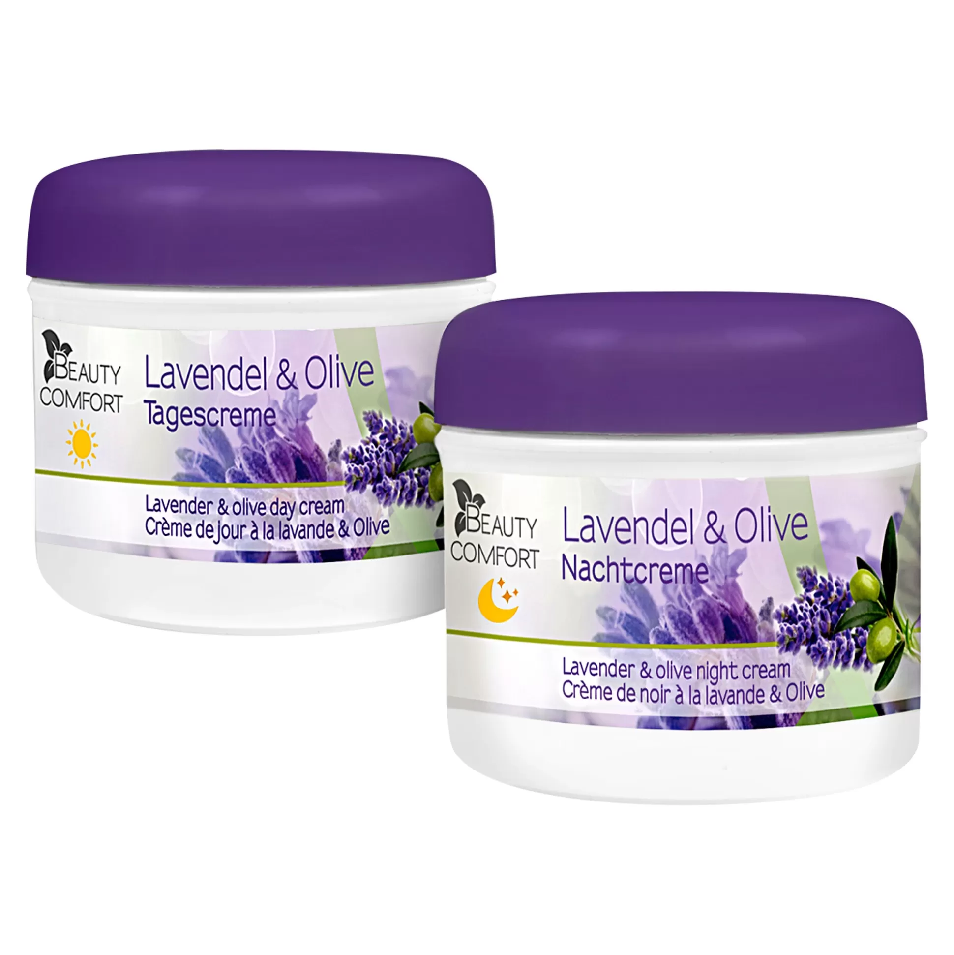 Anti-Aging-Cremes^Beauty Comfort Dag- En Nachtcreme "Lavendel", 2 Stuks