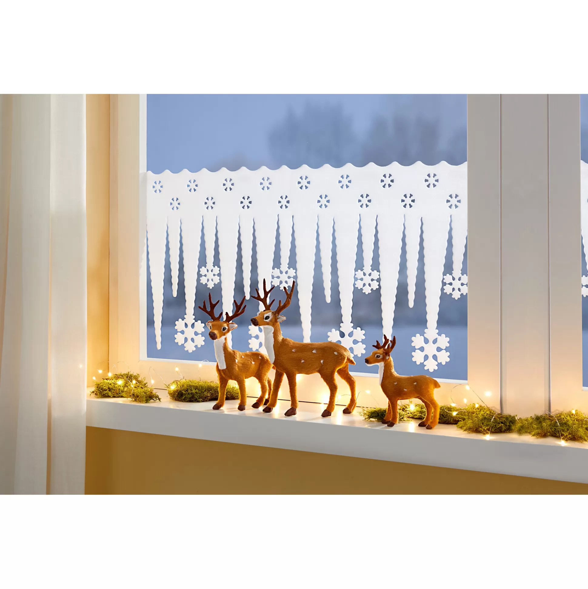 Kerstdecoraties^* Deco Hertenfamilie Trio 3 Stuks