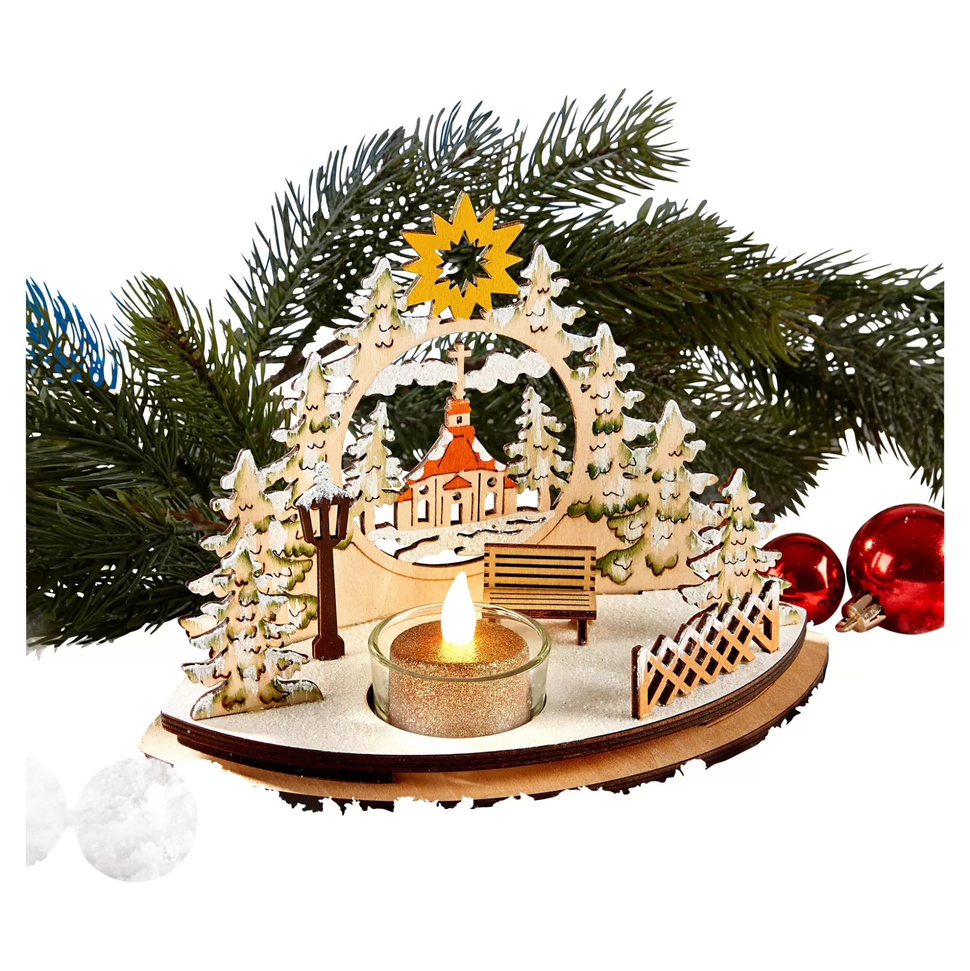 Kerstdecoraties^* Houten Deco Kerstster