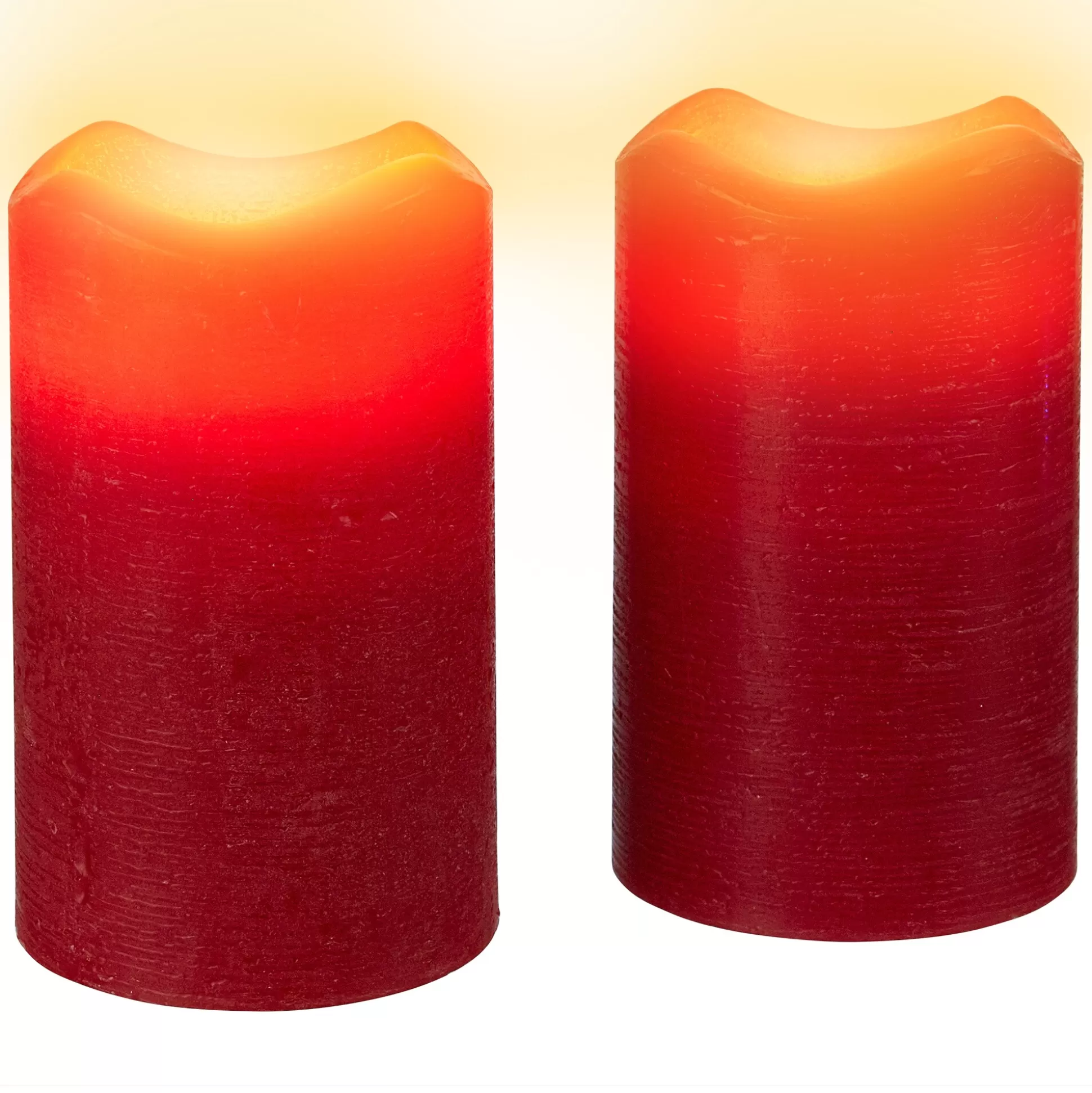 Kerstdecoraties^* Led-Kaarsen Van Echte Was "Om Uit Te Blazen", 2 Stuks