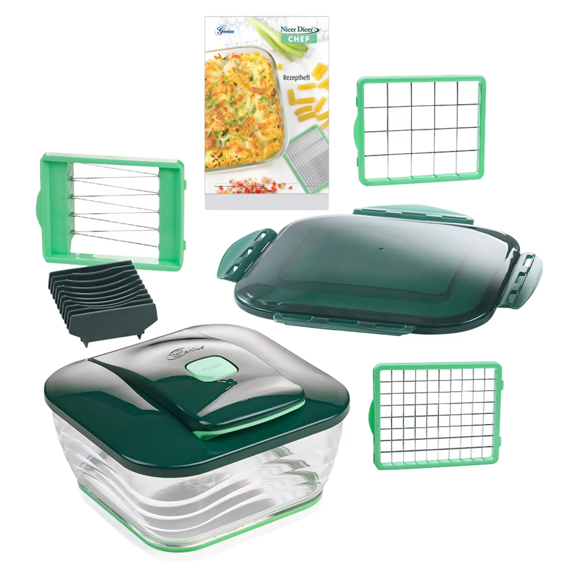 Groentesnijders^Nicer Dicer Chef, 9-Delig