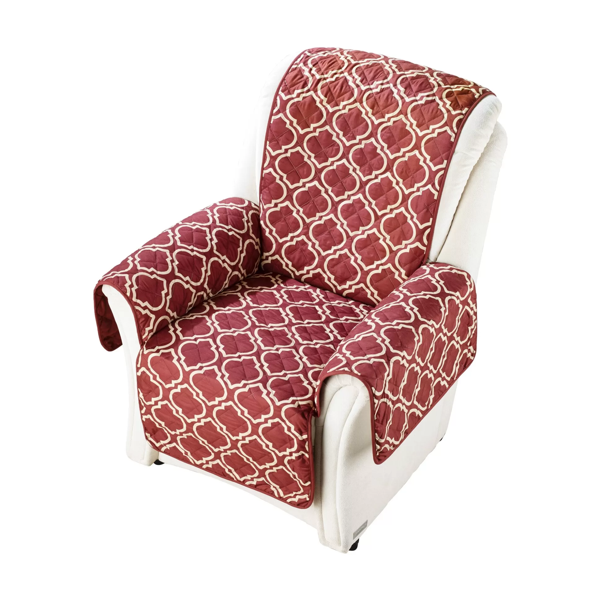 Stoelbeschermers^viva domo Omkeerbare Fauteuilhoes Bordeaux