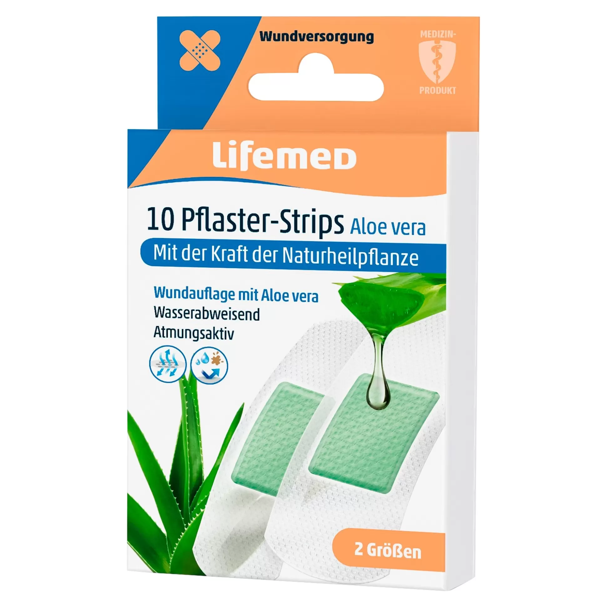 Huisapotheek^Lifemed Pleistersmet Aloe Vera, 10 Stuks