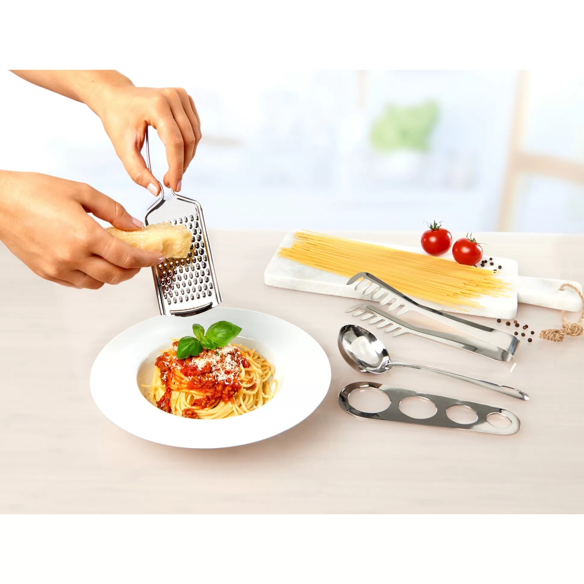 Kookbestek^genialo Spaghetti-Set, 4-Delig