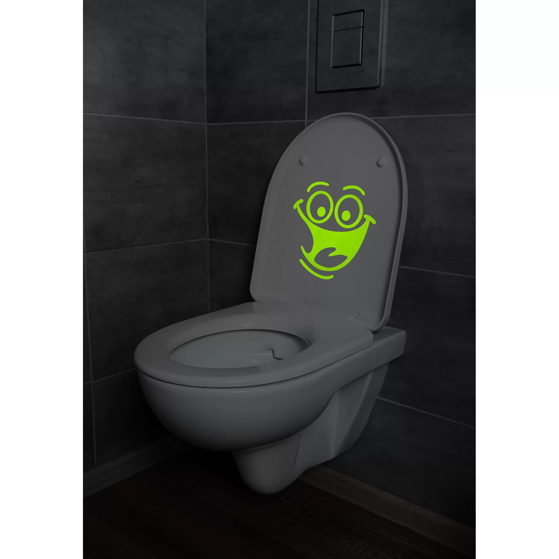 Badkamerdecoratie^genialo Wc-Sticker, Glow-In-The-Dark