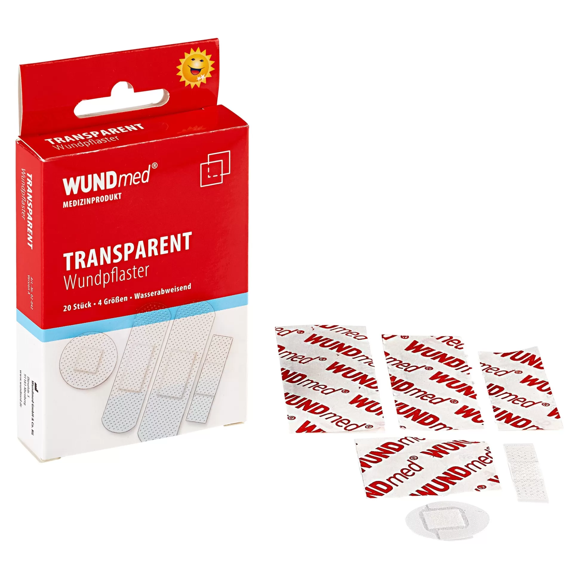 Huisapotheek^WUNDMED Wondpleister 'Transparant', 20 Stuks