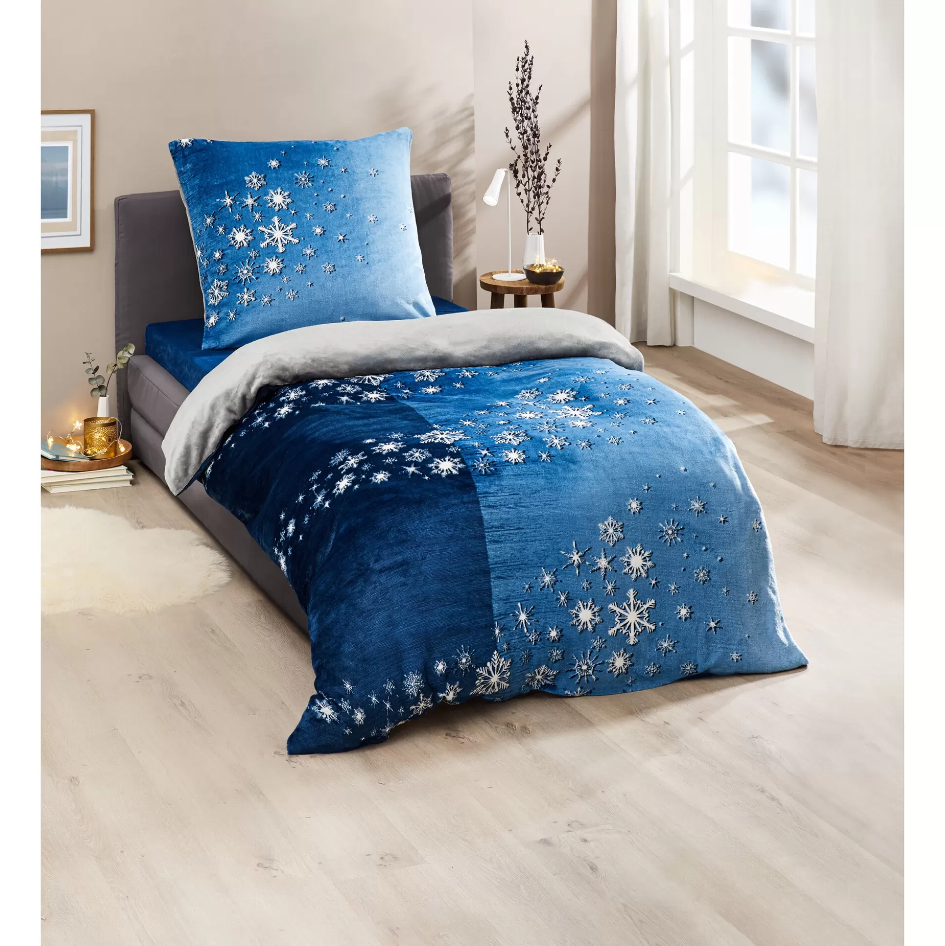 Bedtextiel^viva domo Zachte Dekbedset "Cashmere Like" Ster